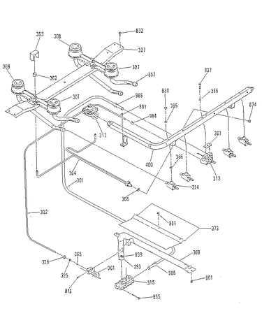 Burner section