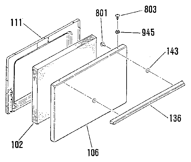 OVEN DOOR SECTION