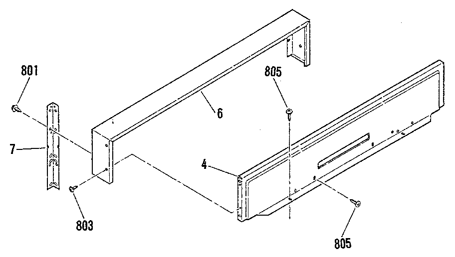 Backguard section