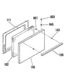 Oven door section