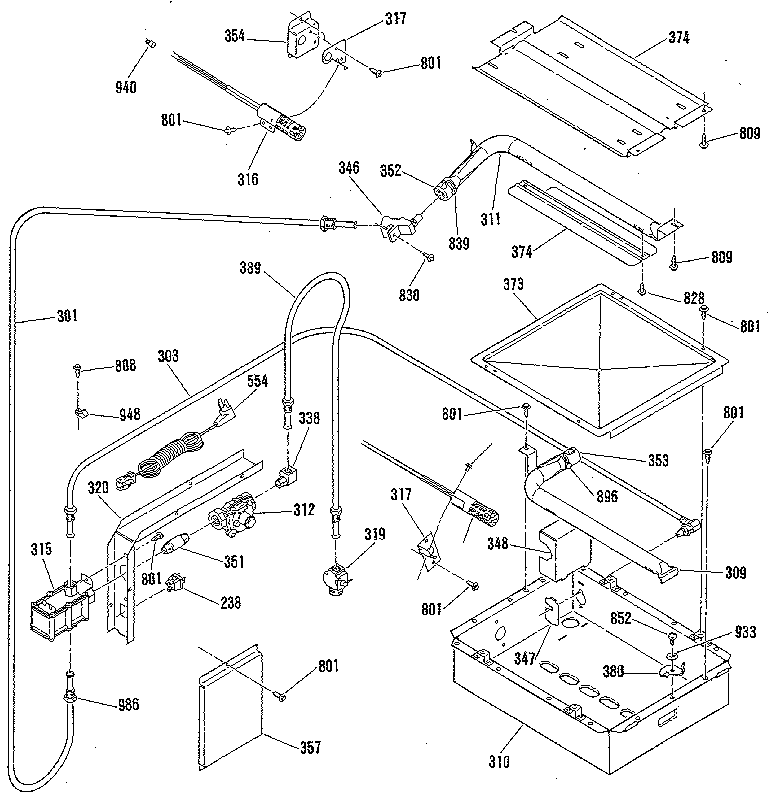 Burner section