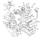 Kenmore 41799985820 dryer, motor, blower, belt diagram