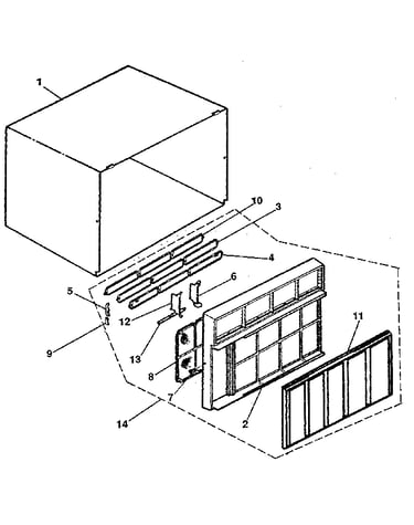 Cabinet and front panel