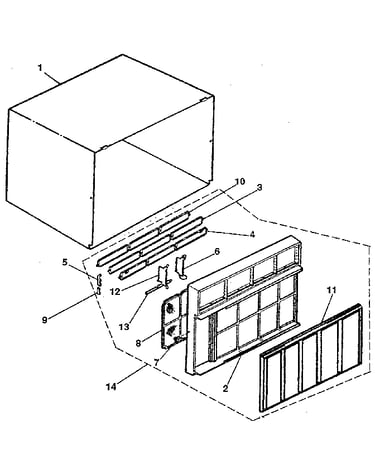 Cabinet and front panel