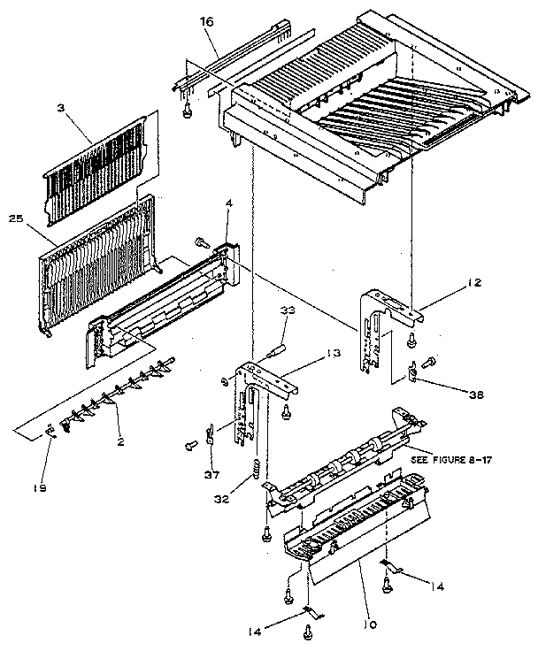 FIGURE 8-2A. UPPER MAIN BODY - HP 33440 (1 OF 2)