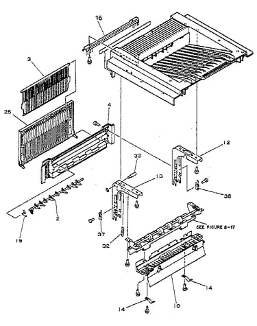 Figure 8-2a. upper main body - hp 33440 (1 of 2)