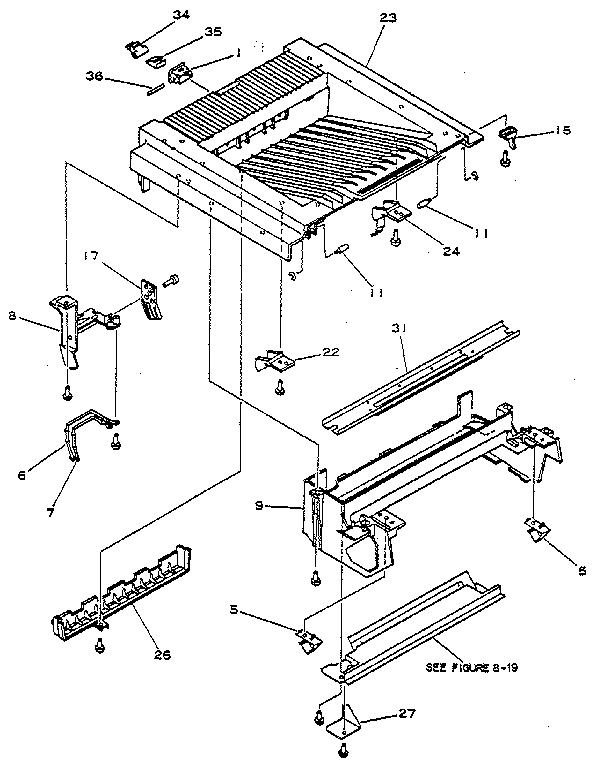 Figure 8-2a. upper main body - hp 33440 (2 of 2)