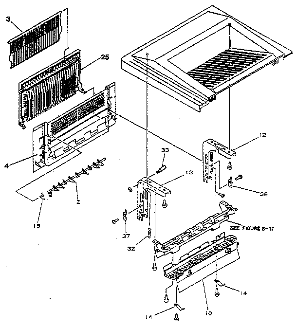 FIGURE 8-2B. UPPER MAIN BODY - HP 33449 (1 OF 2)