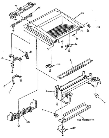 Figure 8-2b. upper main body - hp 33449 (2 of 2)
