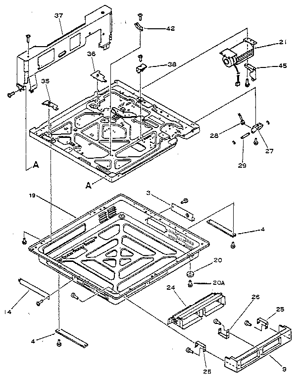 Figure 8-3a. lower main body - hp 33440 (2 of 2)