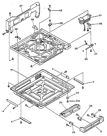 Figure 8-3a. lower main body - hp 33440 (2 of 2)