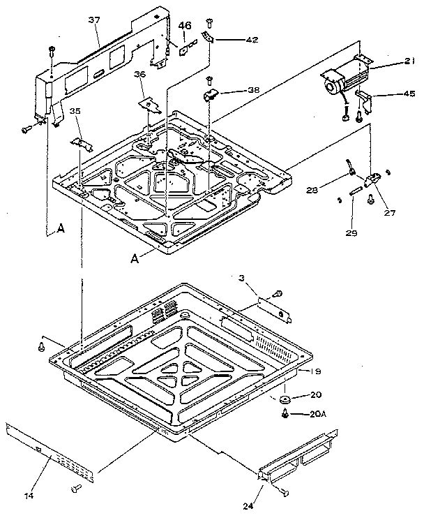 FIGURE 8-3B. LOWER MAIN BODY - HP 33449 (2 OF 2)