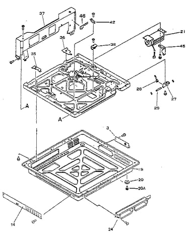 Figure 8-3b. lower main body - hp 33449 (2 of 2)