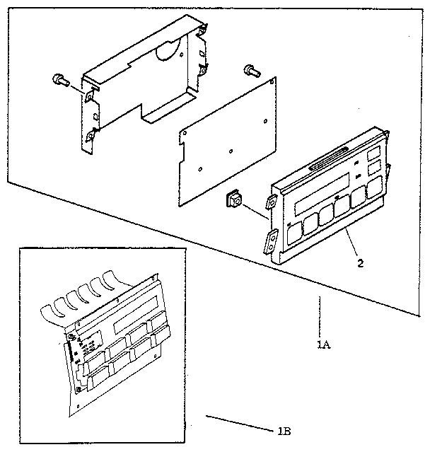 Figure 8-7. control panel assembly