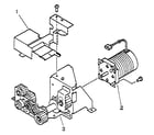 Hewlett Packard HP33449 figure 8-8. main motor and drive assembly diagram