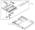 Hewlett Packard HP33449 figure 8-11a. paper tray assembly and top cover - hp 33440 diagram