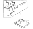 Hewlett Packard HP33440 figure 8-11b. paper tray assembly and top cover - hp 33449 diagram