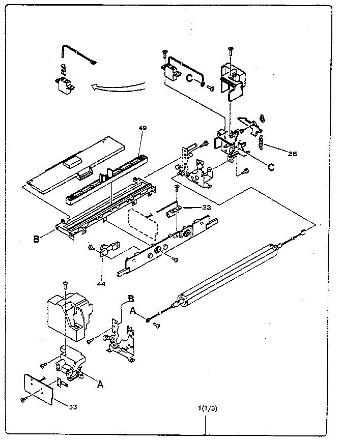 Figure 8-21. fusing assembly (1 of 3)