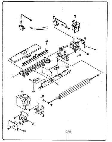Figure 8-21. fusing assembly (1 of 3)