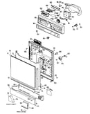 Control panel and door