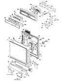 Control panel and door