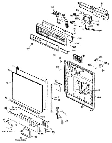 Control panel and front