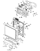 Control panel and door