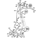 Weider D-630S fly arms & lat assembly diagram