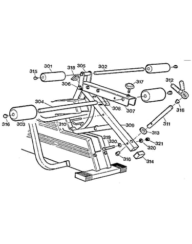 Leg extension assemblies