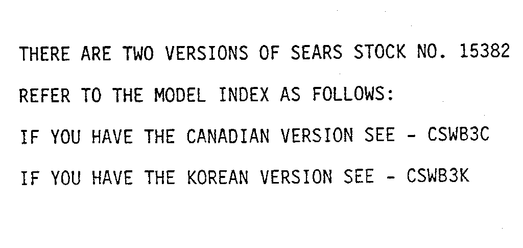 Model notes