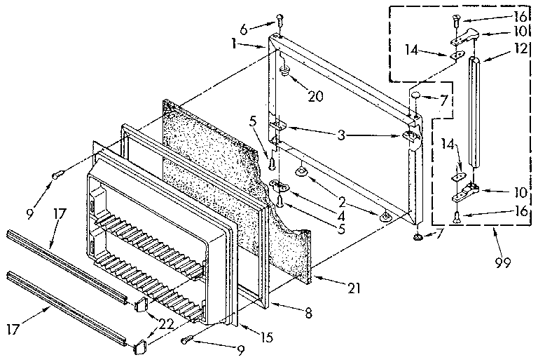 FREEZER DOOR