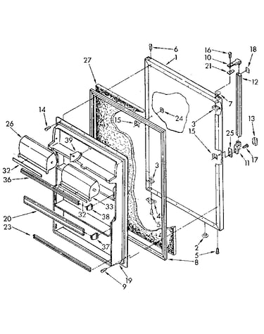 Refrigerator door