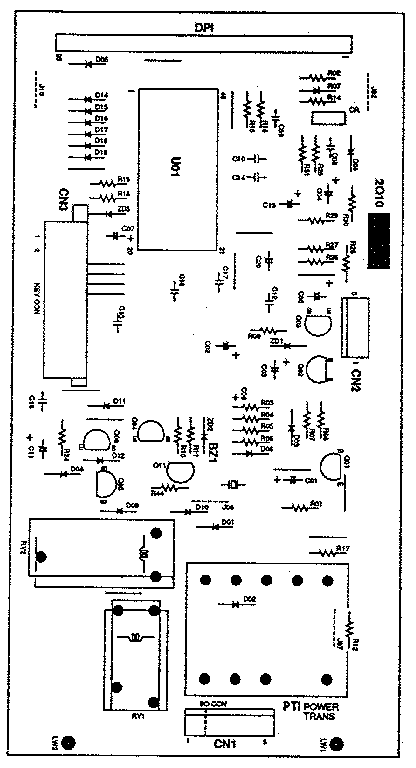 POWER AND CONTROL CIRCUIT BOARD