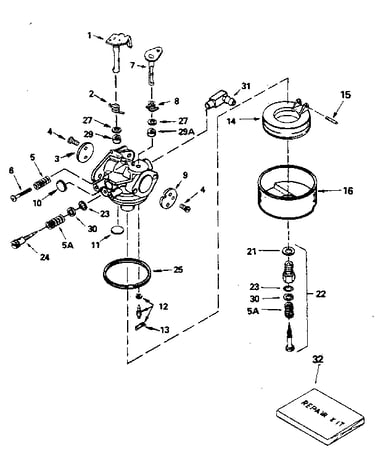 Carburetor no. 632490