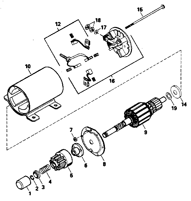 Starter motor no. 35763a