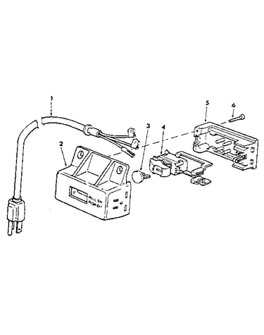 Figure 2 - on/off power outlet 60381