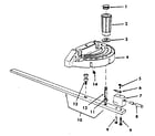Craftsman 113298760 figure 5 - miter gauge assembly diagram