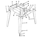 Craftsman 113298760 figure 7 - legs diagram