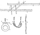 Sears 786720430 ladder rail and swing play assembly diagram