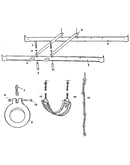 Ladder rail and swing play assembly