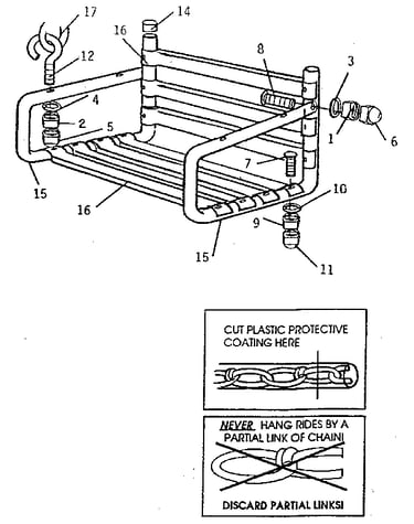 Adult lawn swing