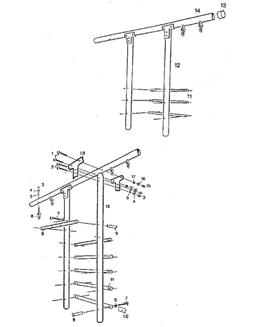 Leg and top bar assembly