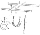 Sears 786720431 ladder rail and swing - play assembly diagram