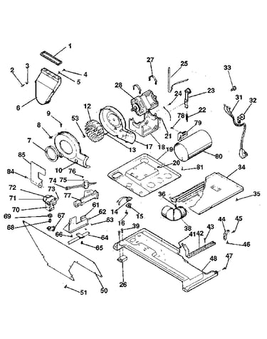 Dryer, motor, blower, belt