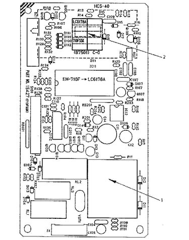 Power/control circuit board (15427)
