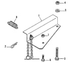 Craftsman 842240729 anchor bracket and chain assembly diagram