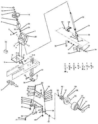Steering and front axle