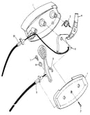 Rear disc drive control