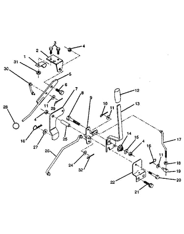 Mower lift lever
