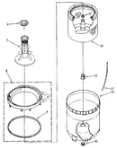 Agitator, basket and tub